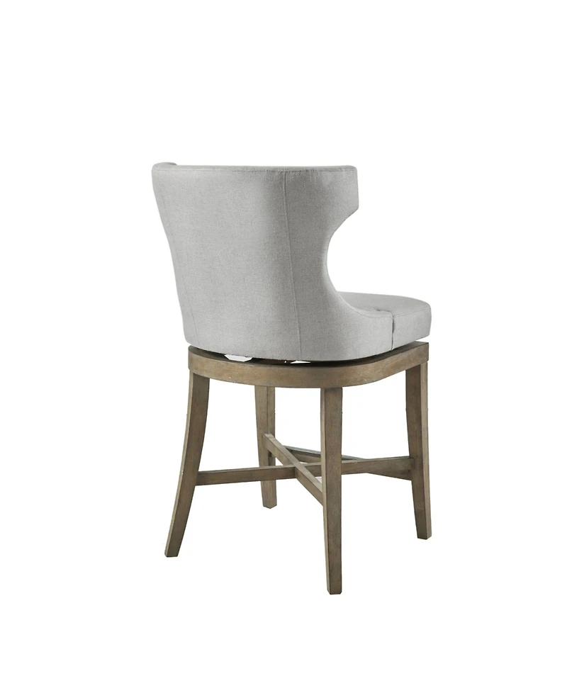 Madison Park Carson 25.25" High Counter Stool with Swivel Seat