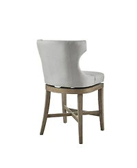 Madison Park Carson 25.25" High Counter Stool with Swivel Seat