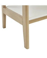 Madison Park Parker 31"W Mid-century Trestle 5 Tier Wooden Shelf / Bookcase