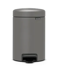 NewIcon Step On Trash Can, 0.8 Gallon, 1.3 Liter