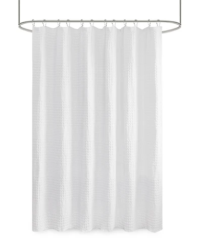 Madison Park Arlo Waffle Shower Curtain, 72" x 72"