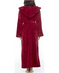 Arus Women's Hooded Full Ankle Length Premium Fleece Bathrobe
