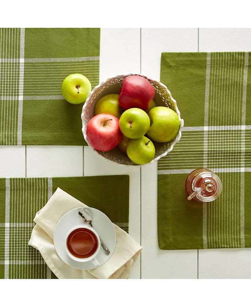 Design Imports Fiesta Check Placemat, Set of 6