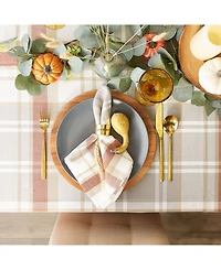 Design Imports Thanksgiving Cozy Picnic, Plaid Tablecloth, 52" x 52"