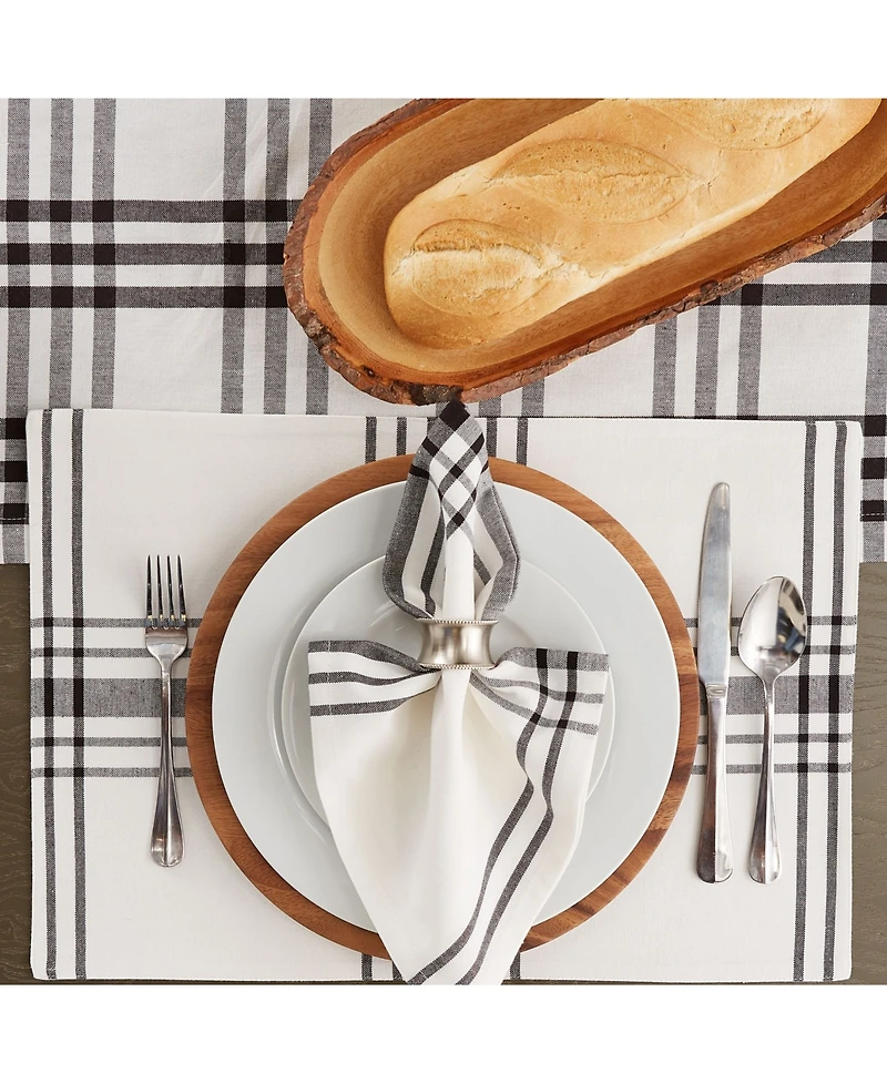 Design Imports Home Sweet Farmhouse Kitchen Textiles, 20" x 20", Set of 6