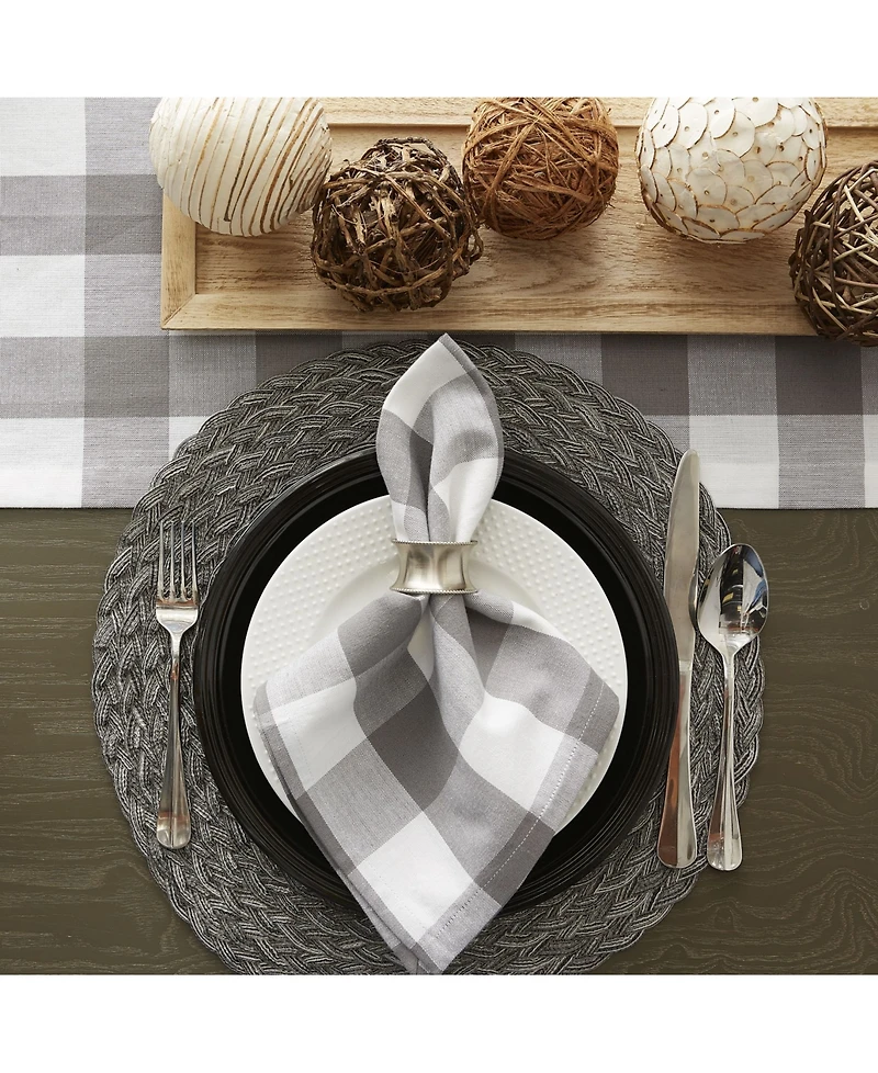 Design Imports Buffalo Check Napkin, Set of 6