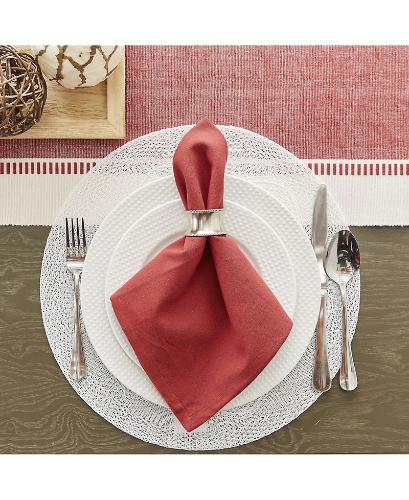 Design Imports Dobby Stripe Table Runner