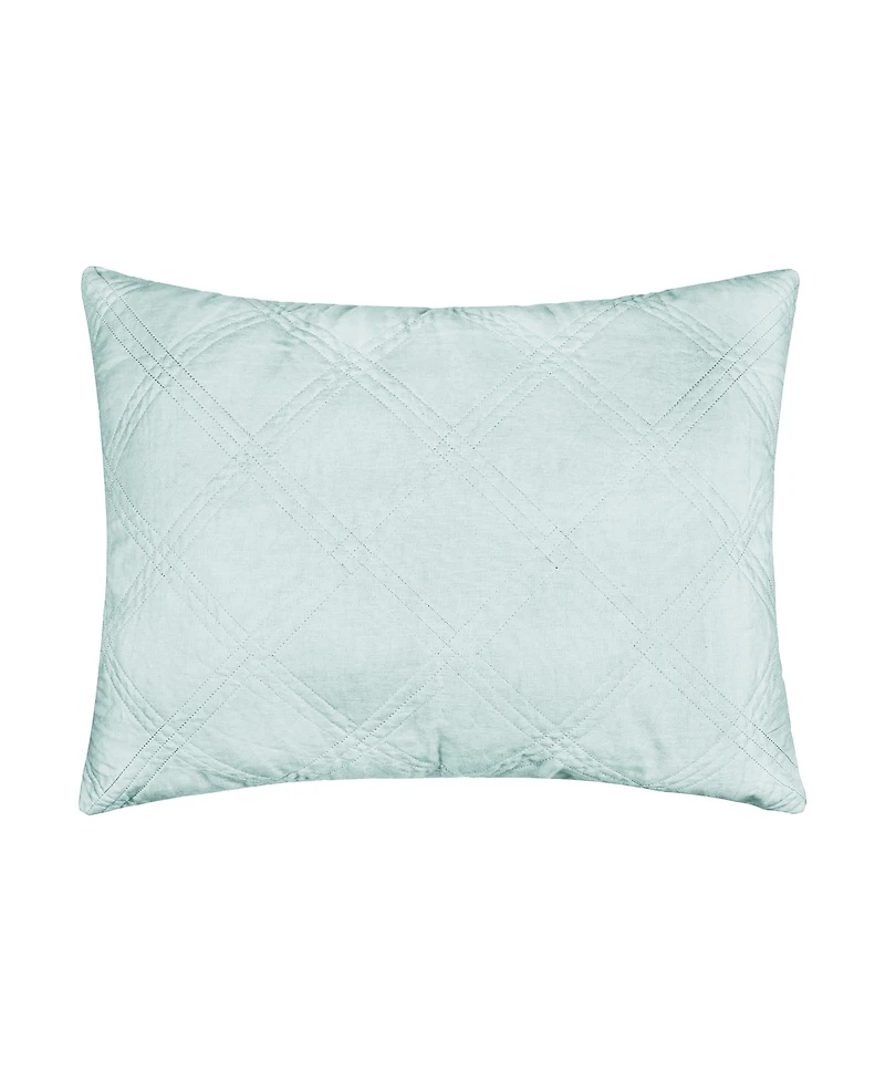 Levtex Washed Linen Quilted Sham, Standard