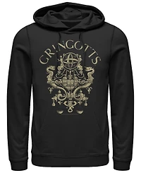 Men's Harry Potter Sorcerer's Stone Gringotts Logo Fleece Hoodie
