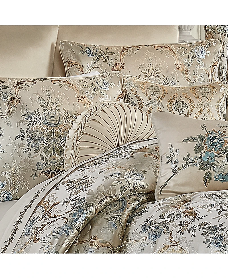 J Queen New York Jacqueline Tufted Decorative Pillow, 15" Round
