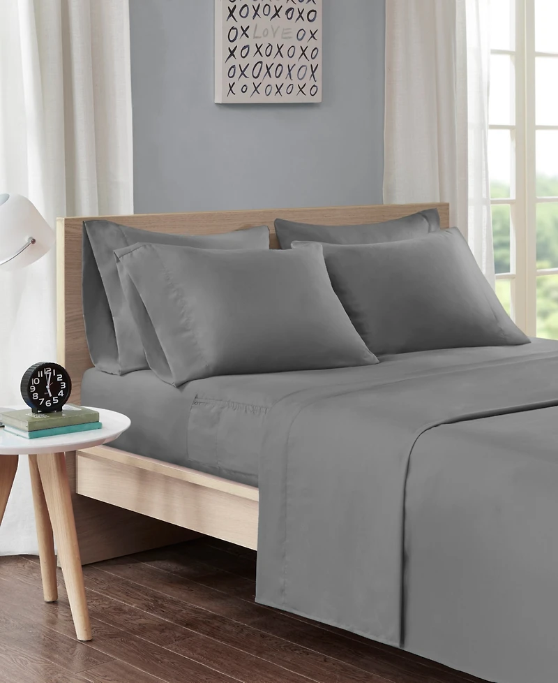 Intelligent Design Side Storage Pockets Microfiber 4-Pc. Sheet Set