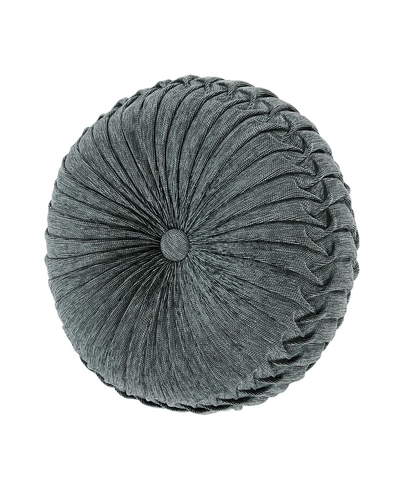J Queen New York Botticelli Tufted Decorative Pillow, 15" Round