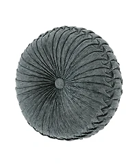 J Queen New York Botticelli Tufted Decorative Pillow, 15" Round