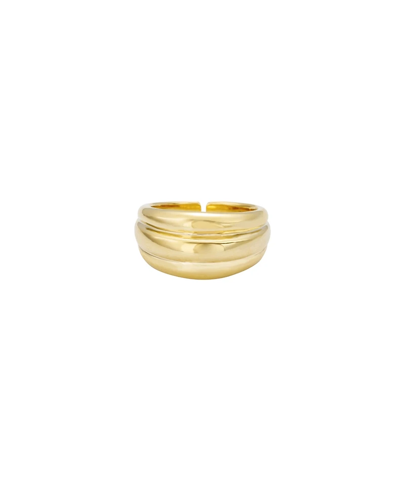 Ettika 18K Gold Plated Dome Ring
