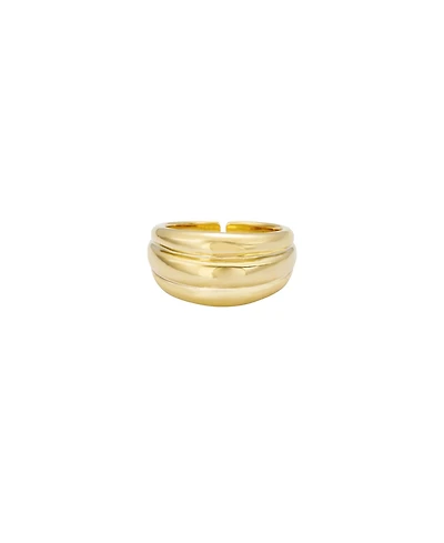 Ettika 18K Gold Plated Dome Ring