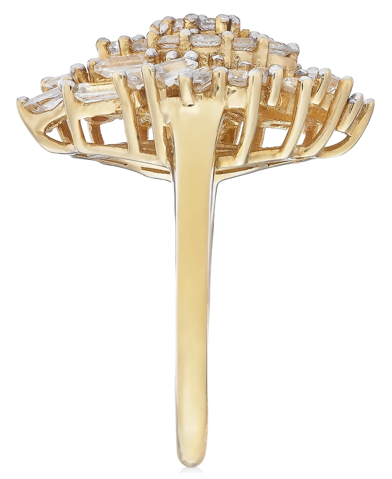 Wrapped Love Diamond Cluster Ring (1 ct. t.w.) 14k Gold, Created for Macy's