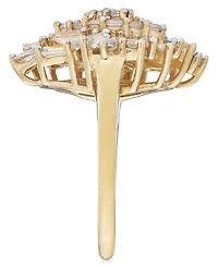 Wrapped Love Diamond Cluster Ring (1 ct. t.w.) 14k Gold, Created for Macy's