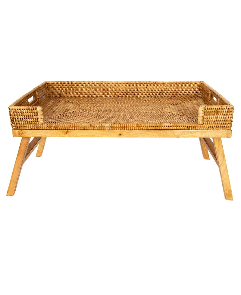 Artifacts Trading Company Rattan Breakfast Tray/Table