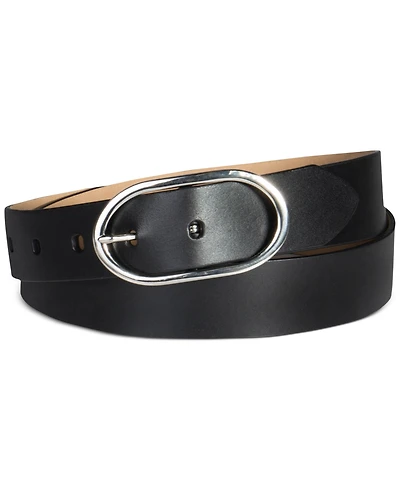 Calvin Klein Women's Oval Center Bar Buckle Dress Belt
