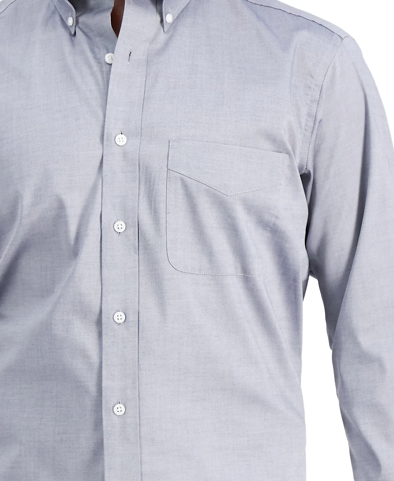 Club Room Men's Regular Fit Pinpoint Dress Shirt, Created for Macy's