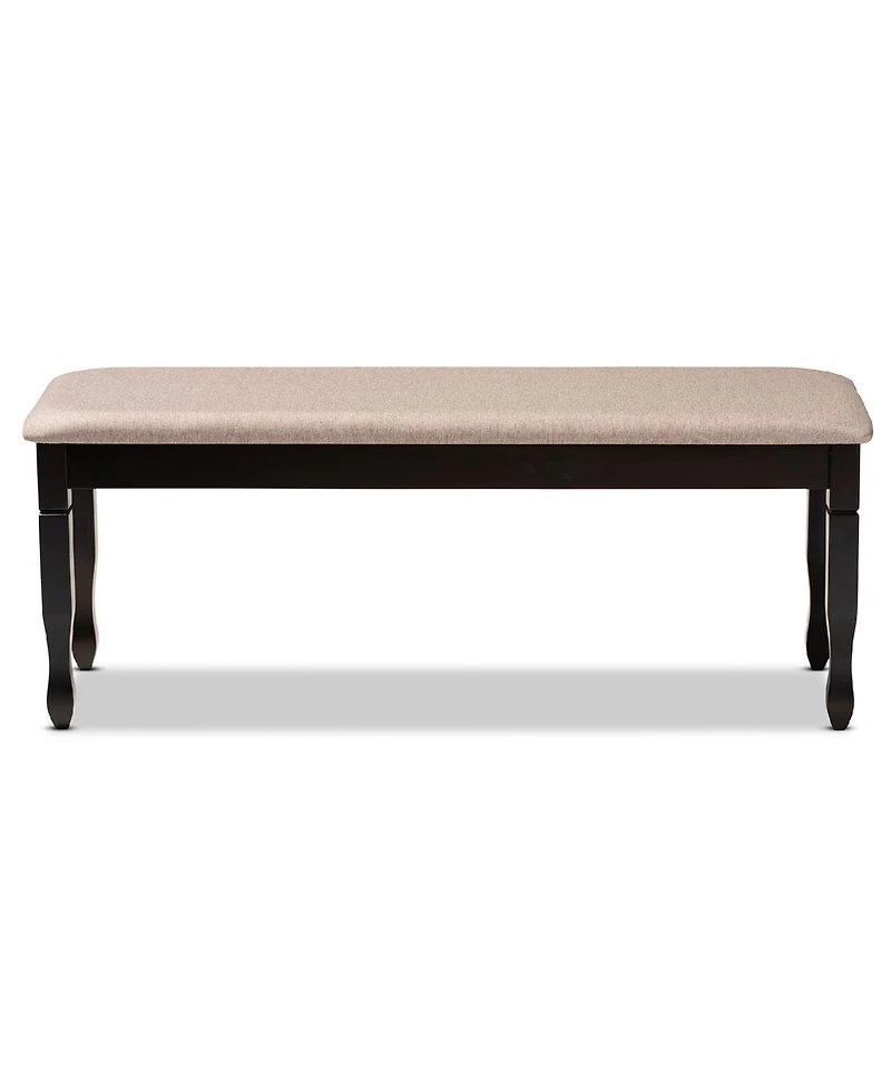 Corey Modern and Contemporary Fabric Upholstered Dining Bench