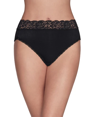 Vanity Fair Women's Flattering Lace Hi-Cut Panty Underwear 13280, extended sizes available