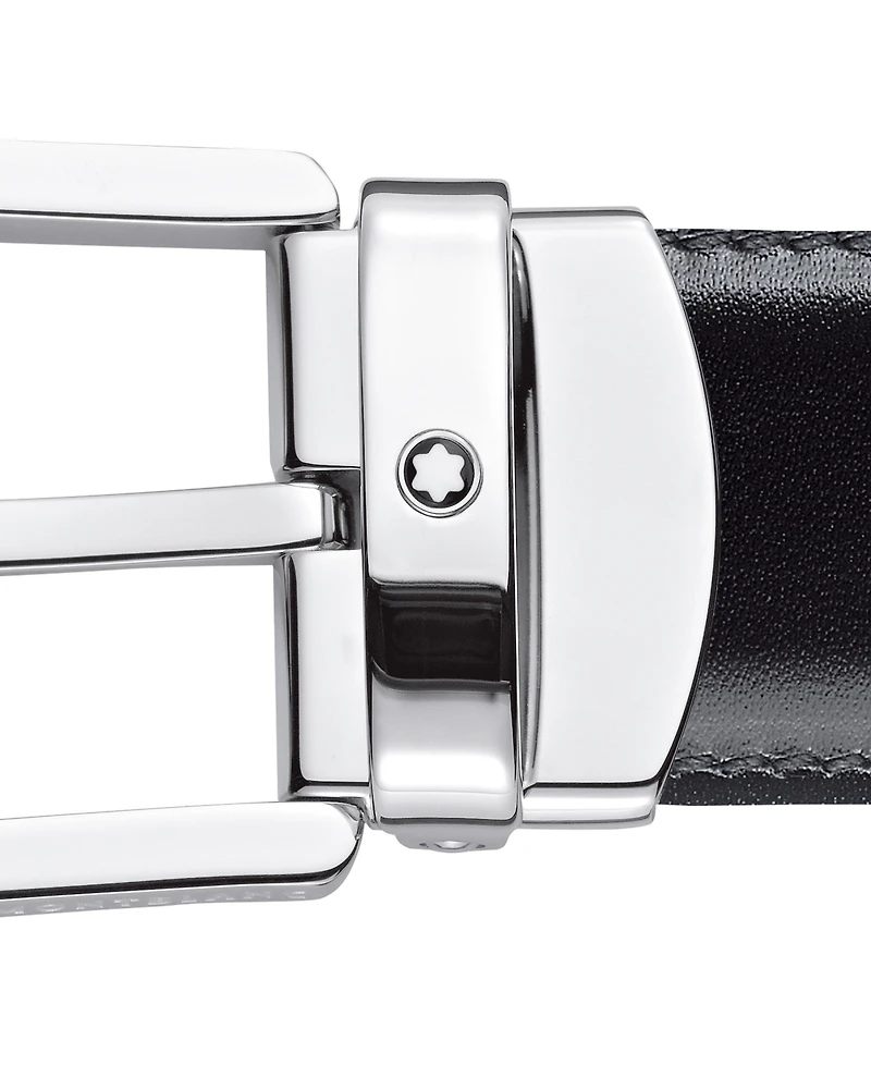 Montblanc Men's Horseshoe Buckle Italian Leather Belt