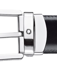 Montblanc Men's Horseshoe Buckle Italian Leather Belt