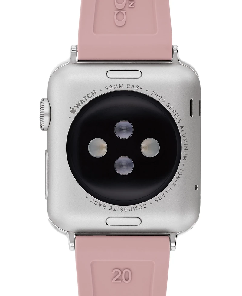 Coach Pink Rubber 38/40/41mm Apple Watch Band
