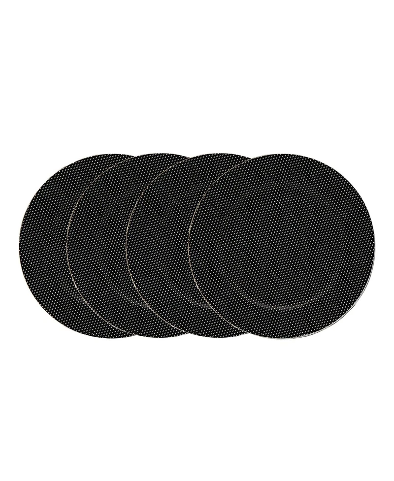 Godinger Black Charger Plates, Set of 4