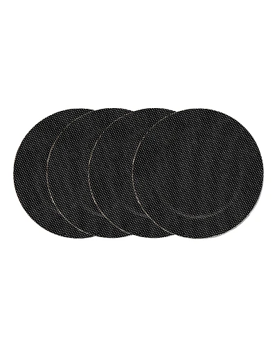 Godinger Black Charger Plates, Set of 4