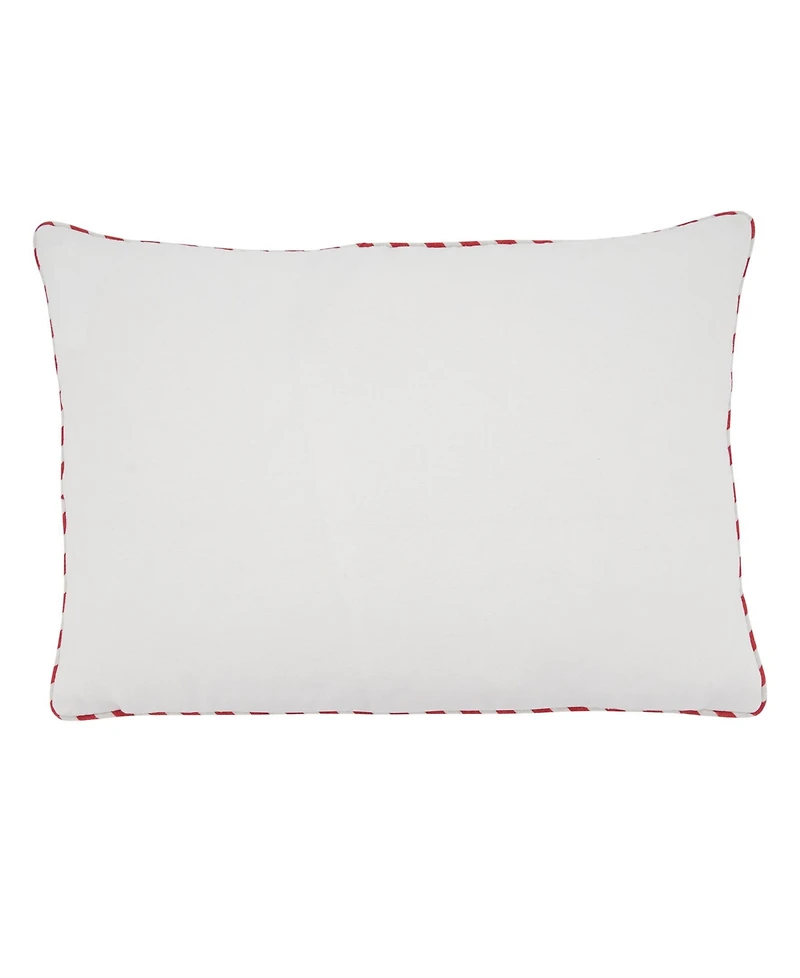 Saro Lifestyle Merry Christmas Design Decorative Pillow, 20" x 14"