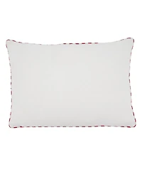 Saro Lifestyle Merry Christmas Design Decorative Pillow, 20" x 14"