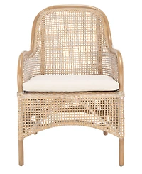Charlie Rattan Accent Chair with Cushion