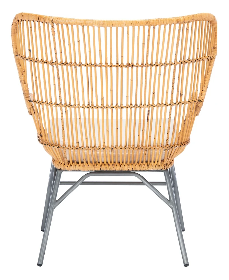 Lenu Rattan Accent Chair with Cushion