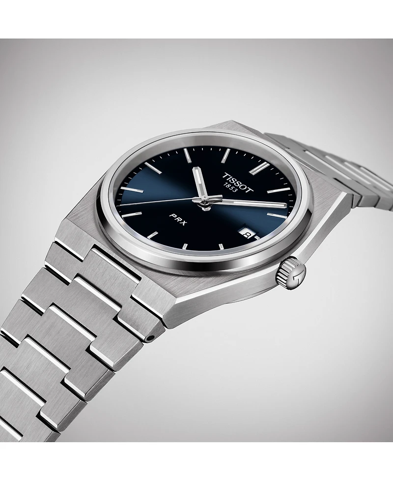 Tissot Men's Swiss Prx Stainless Steel Bracelet Watch 40mm