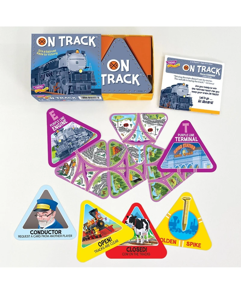 On Track Three Corner Card Game