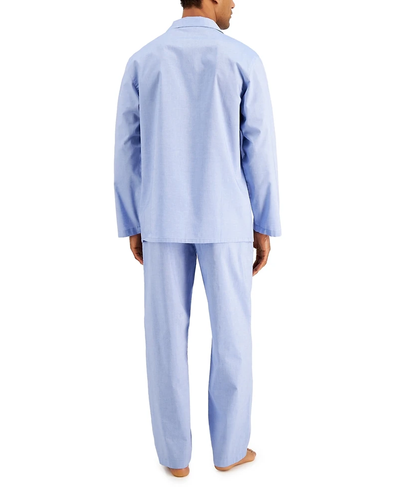 Club Room Men's 2-Pc. Solid Oxford Pajama Set, Created for Macy's