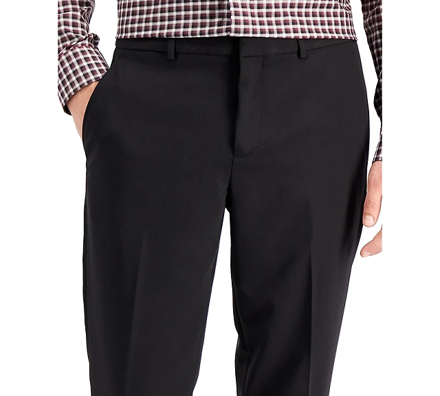 macys mens dress pants Haggar 4 Way Stretch Dress Pants, Flat Front in Light Grey