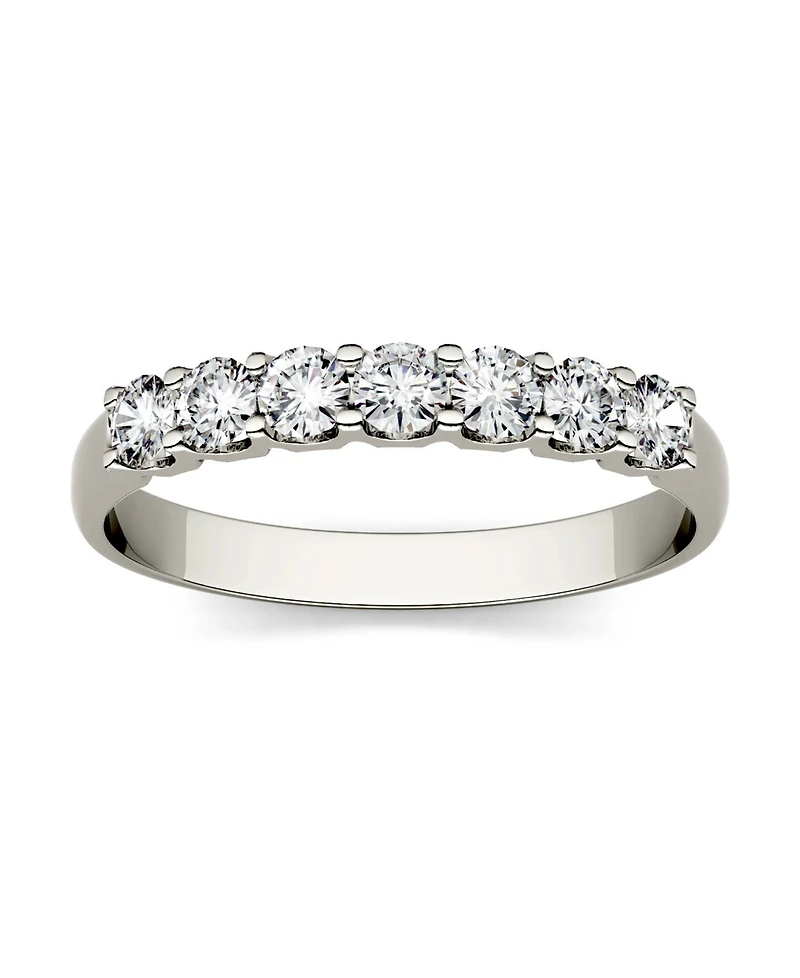 Moissanite Anniversary Band 3/8 ct. t.w. Diamond Equivalent in 14k White Gold