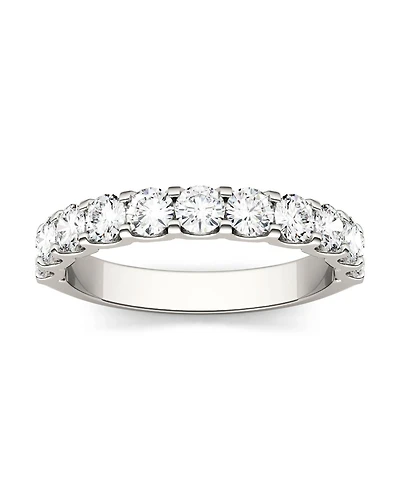 Moissanite Anniversary Band 1-1/10 ct. t.w. Diamond Equivalent 14k White or Yellow Gold