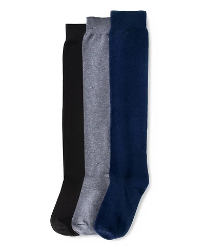 Hue Women's Flat Knit Knee High Socks 3 Pair Pack