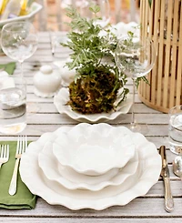 Coton Colors by Laura Johnson Signature White 12-Pc Dinnerware Set, Service for 4