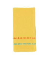 Saro Lifestyle Table Napkins with Dobby Border Design, Set of 4, 18" x 18"