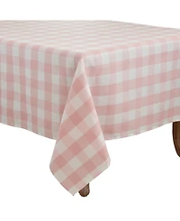 Saro Lifestyle Buffalo Plaid Design Cotton Blend Tablecloth, 70" x