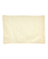 Saro Lifestyle Table Placemats with Woven Line Design Set of 4, 20" x 14"