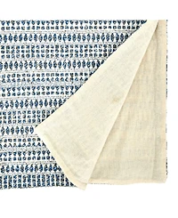 Saro Lifestyle Woven Table Runner with Line Design, 72" x 16"