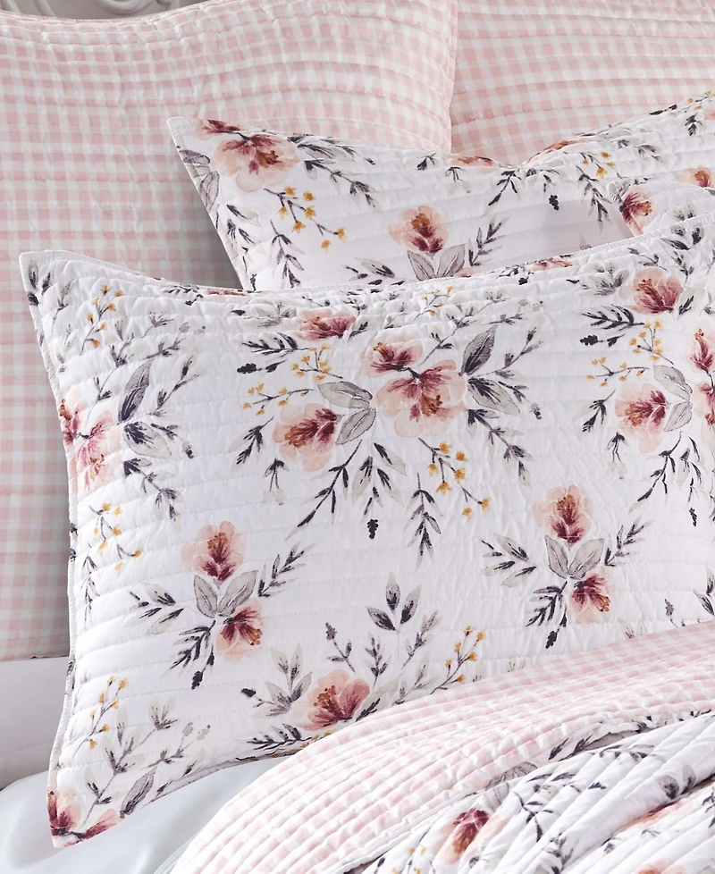 Levtex Adeline Floral Bouquet Reversible 3-Pc. Quilt Set