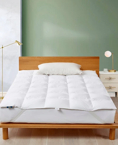 Serta White Goose Feather & Down Fiber Featherbed, Full