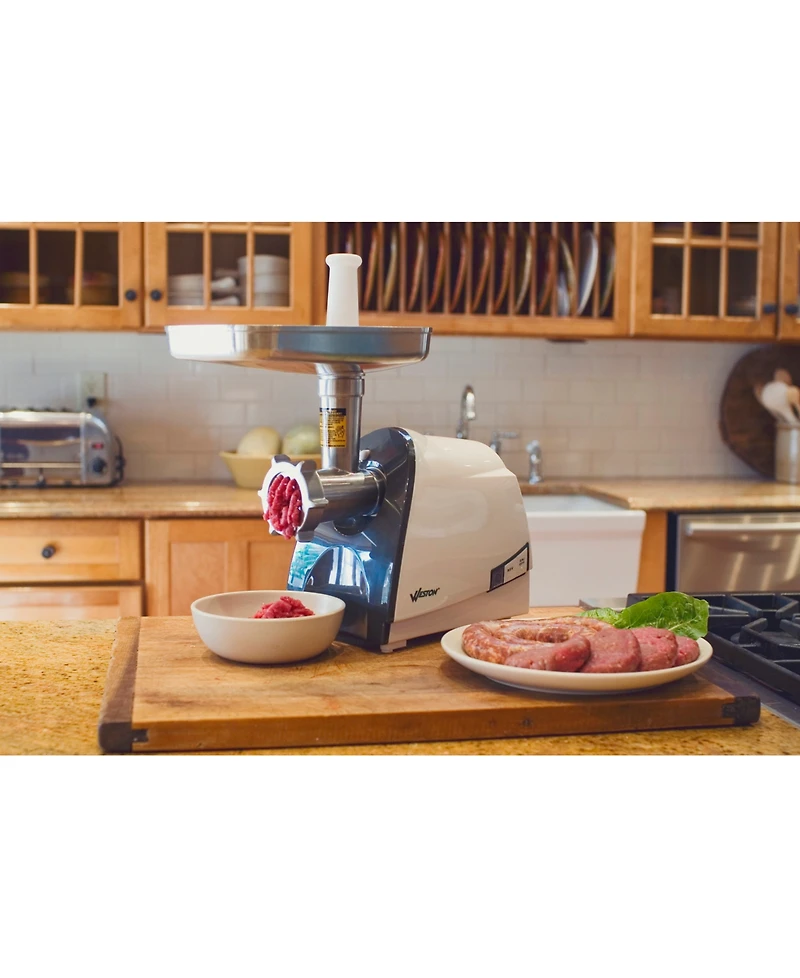 Weston No. 8 Heavy-Duty Electric Meat Grinder & Sausage Stuffer